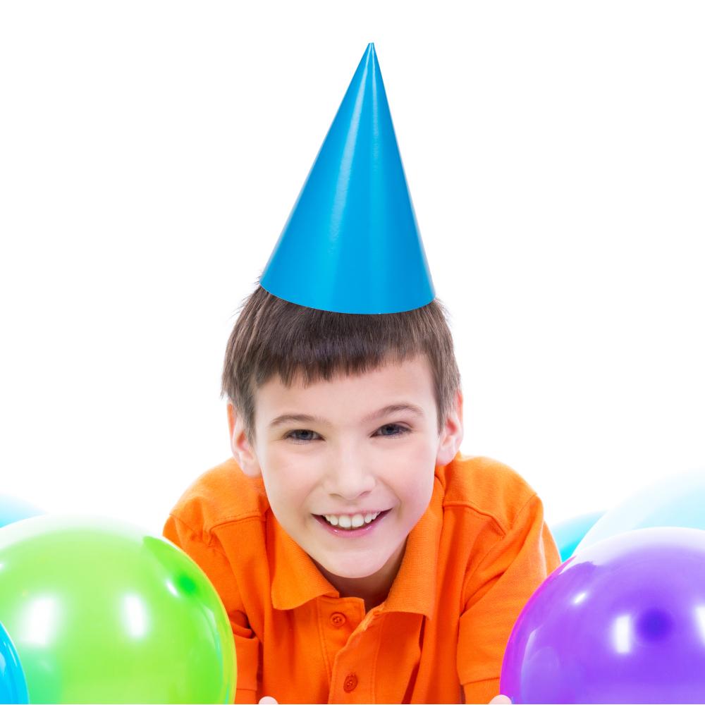 Neon Party Hats, 8 ct Party Decoration