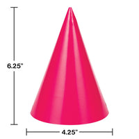 Neon Party Hats, 8 ct Party Decoration