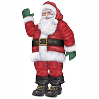 66 Inch Tall Jointed Santa Christmas Decoration - Bulk 12 Pack