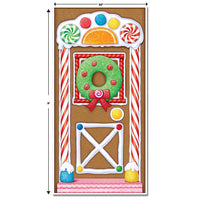 Bulk Gingerbread House Door Cover (Case of 12) by Beistle