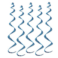 Christmas Printed Snowflake Twirly Whirlys - Bulk/30 Whirls