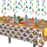 Bulk Gingerbread House Tablecover (Case of 12) by Beistle