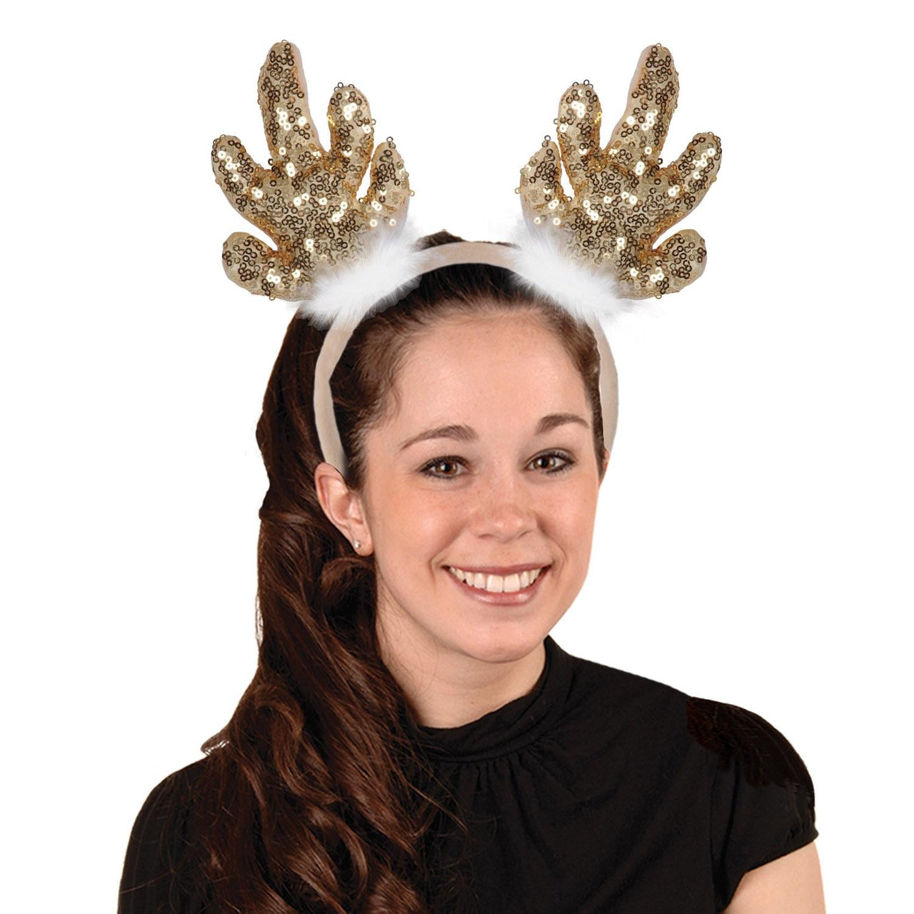Bulk Sequined Reindeer Antlers (Case of 12) by Beistle