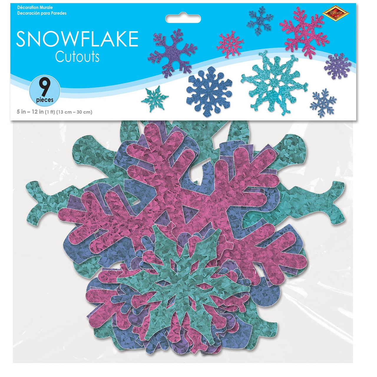 Bulk Snowflake Cutouts (Case of 108) by Beistle