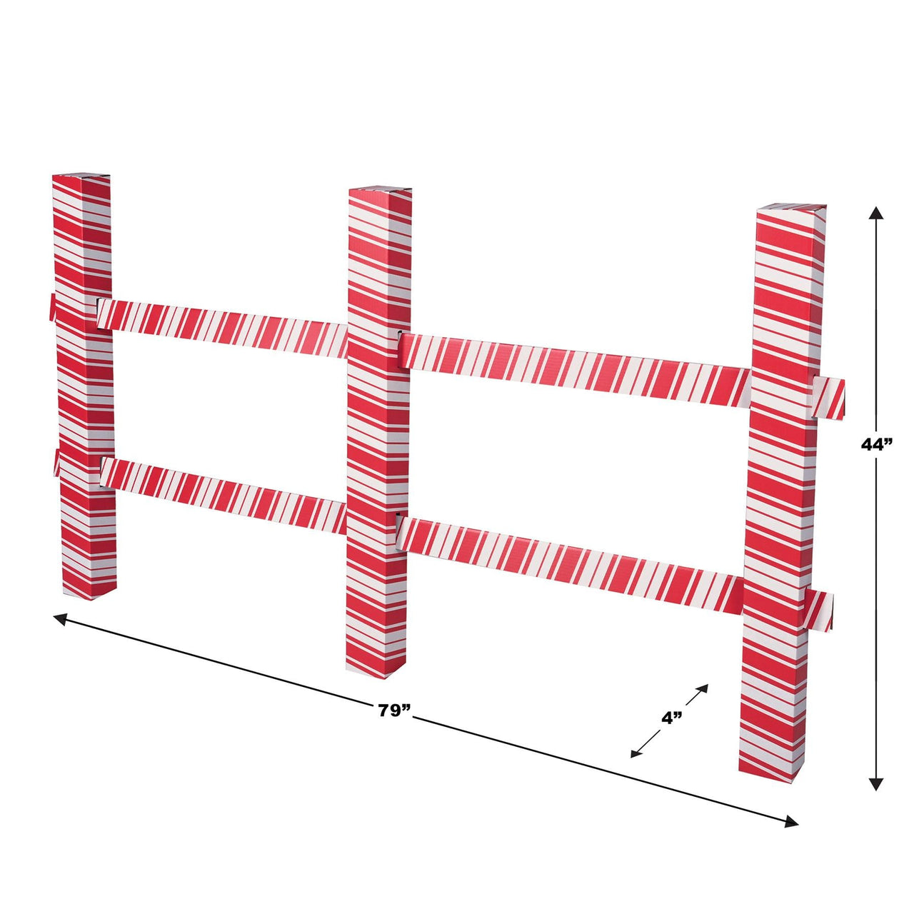 Beistle 3-D Candy Cane Fence Prop
