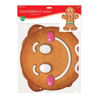 12 Pack Bulk Jointed Gingerbread Man Wall Decoration