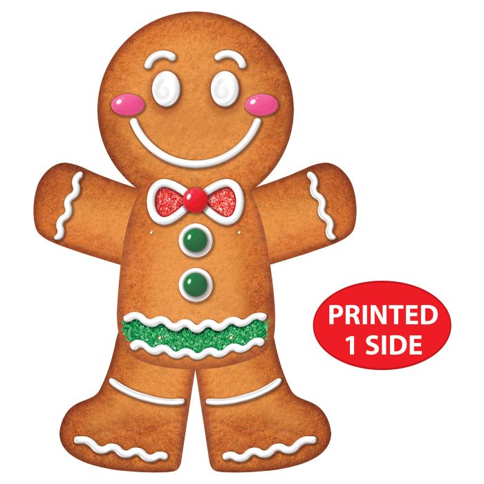 12 Pack Bulk Jointed Gingerbread Man Wall Decoration