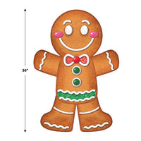 12 Pack Bulk Jointed Gingerbread Man Wall Decoration