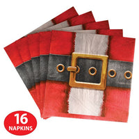 192 Pack Bulk Santa's Belt Buckle Paper Luncheon Napkins