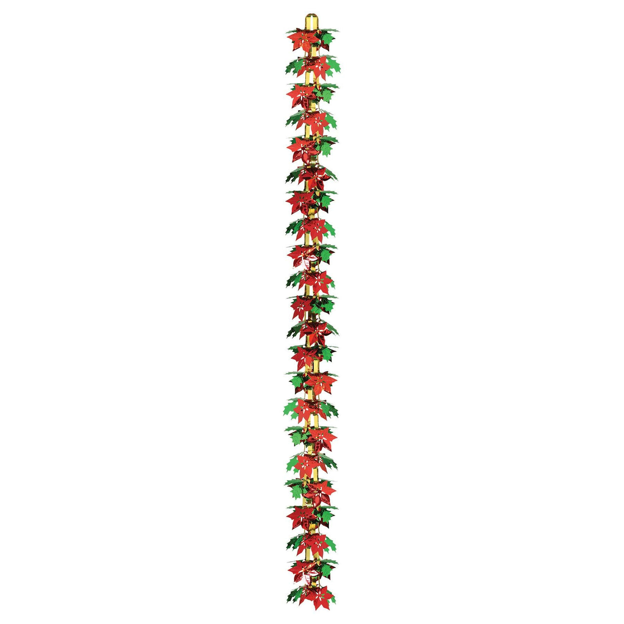Christmas Poinsettia/Holly Garland/Column - Bulk 12 Pack