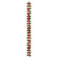 Christmas Poinsettia/Holly Garland/Column - Bulk 12 Pack