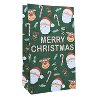 Christmas Paper Treat Bags w/Stickers - Bulk/144 Bags