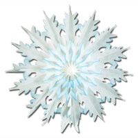 Christmas Packaged Dip-Dyed Snowflakes - Bulk/24 Snowflakes