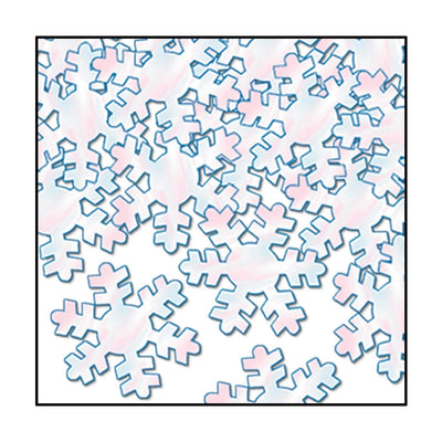 Christmas Confetti Snowflakes opalescent (1 Oz per Pack) - Bulk/12 Packs