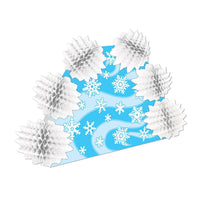 Christmas Snowflake 2-Sided Centerpiece - Bulk 12 Pack