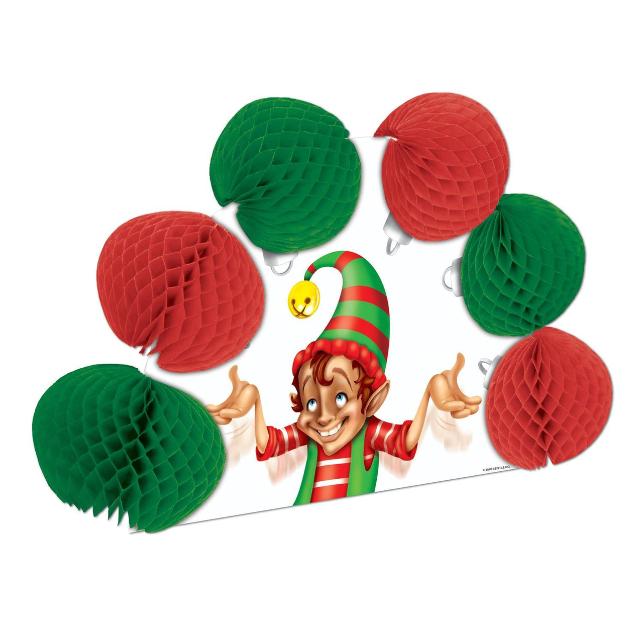 Christmas Elf 2-Sided Centerpiece - Bulk 12 Pack
