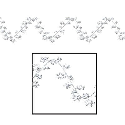 Christmas Gleam 'N Flex Snowflake Garland - Bulk 12 Pack