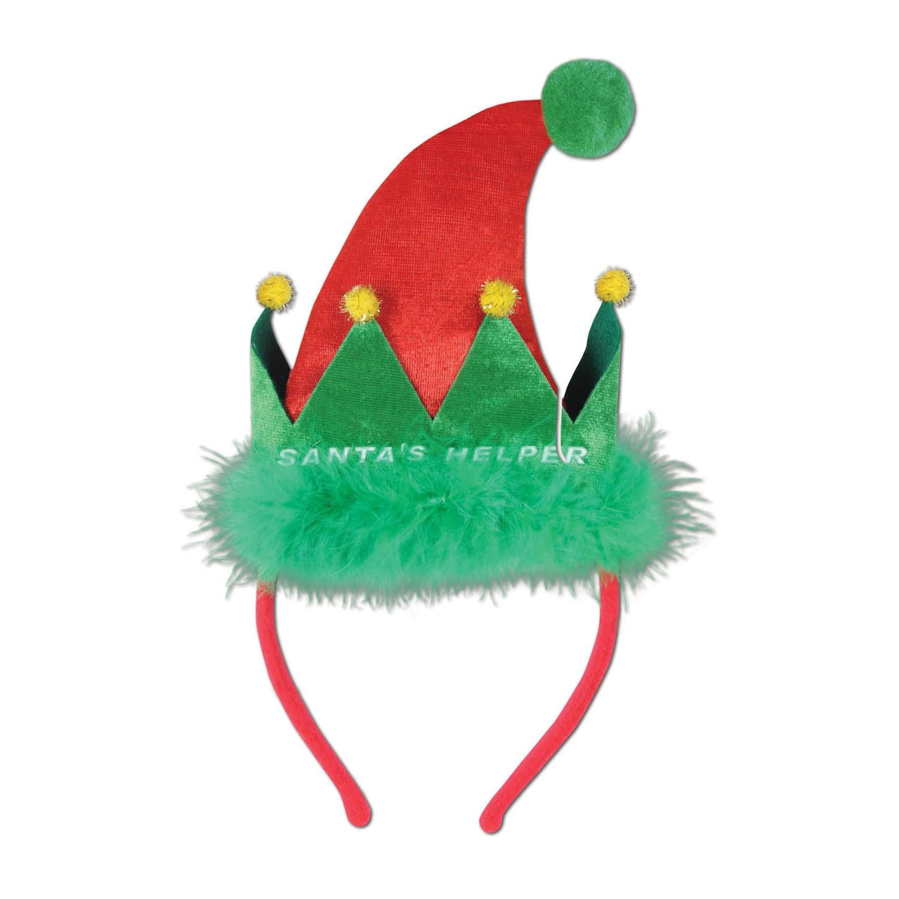 Christmas Santa's Helper Headband - Bulk 12 Pack