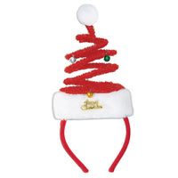 Christmas Springy Santa Headband - Bulk 12 Pack