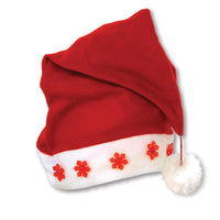 Christmas Light-Up Santa Hat - Bulk 12 Pack