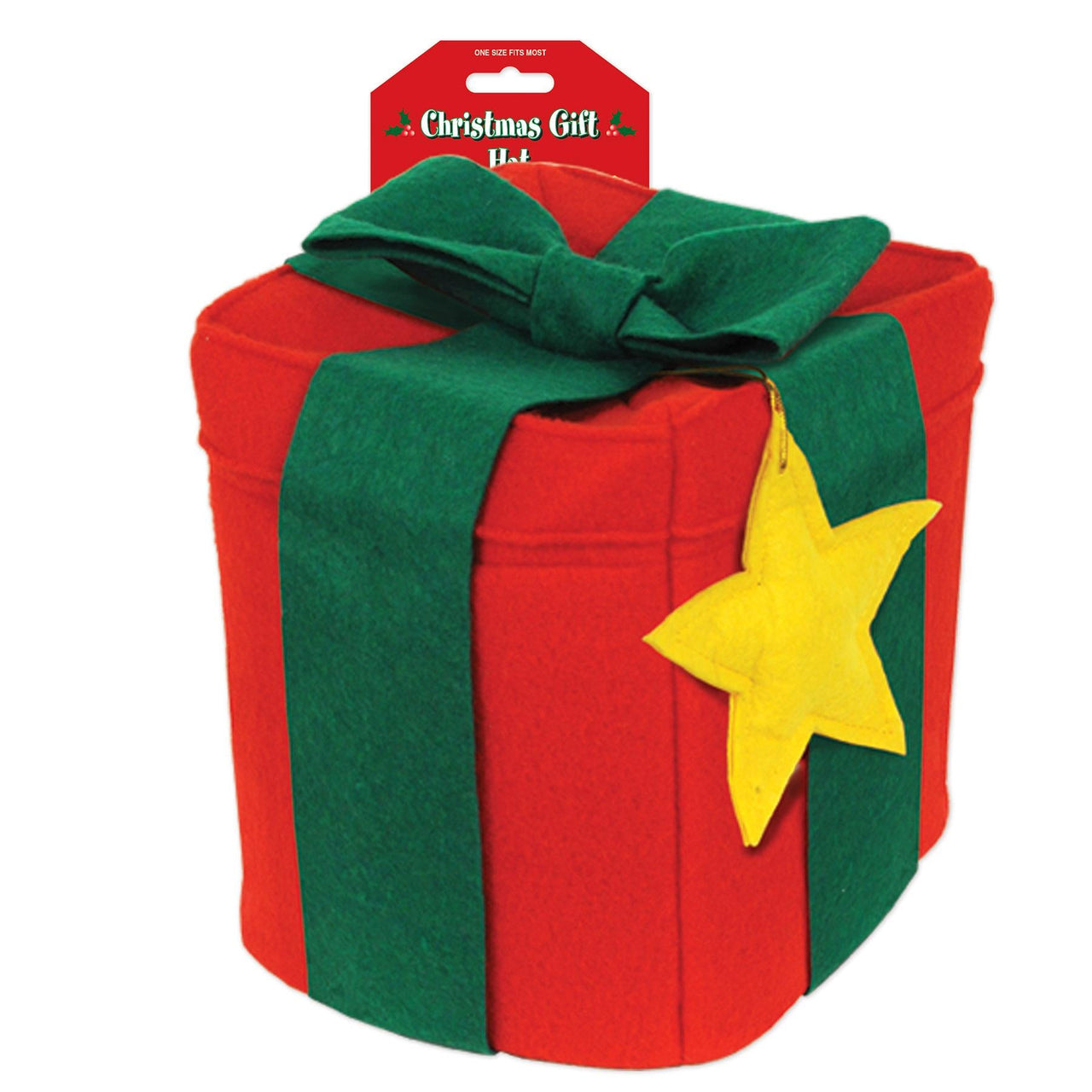 Felt Christmas Gift Hat, party supplies, decorations, The Beistle Company, Winter/Christmas, Bulk, Holiday Party Supplies, Christmas Party Supplies, Christmas Stuff to Wear