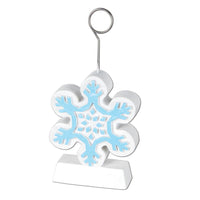 Christmas Snowflake Photo/Balloon Holder - Bulk 6 Pack
