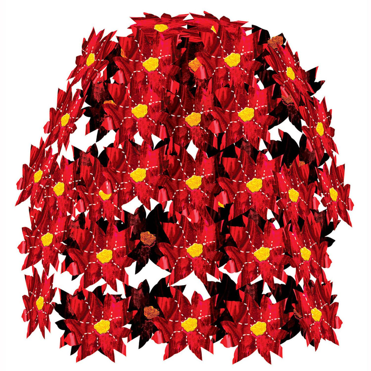 Christmas Poinsettia Cascade - Bulk 12 Pack