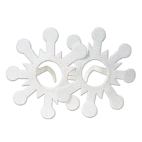 Christmas Glittered Snowflake Glasses - Bulk 12 Pack