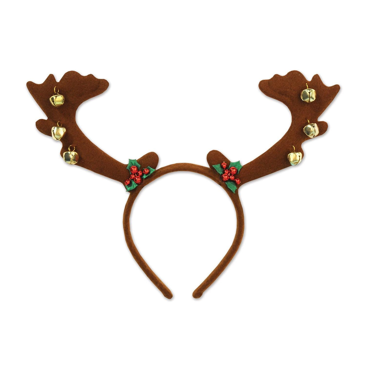 Christmas Reindeer Antlers with Bells - Bulk/12 Antlers
