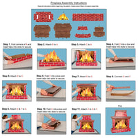 Beistle 3-D Fireplace Prop