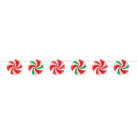 Christmas Peppermint Streamer - Bulk 12 Pack