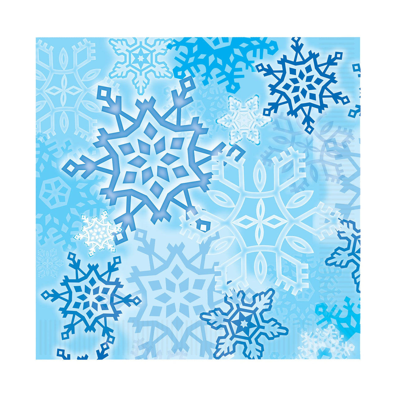 Snowflake Paper Luncheon Napkins - Bulk 192 Pack