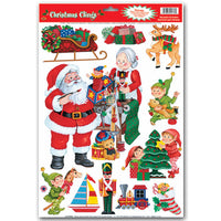 Christmas Santa's Workshop Clings - Bulk/132 Clings
