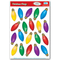 Christmas Light Bulb Clings - Bulk/240 Clings