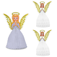 Vintage Christmas Angel Centerpiece Set - Bulk 36 Pack