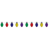 Christmas Light Bulb Streamer - Bulk 12 Pack