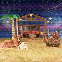 Nativity Scene Stand-Up Decorations (4-Pack)