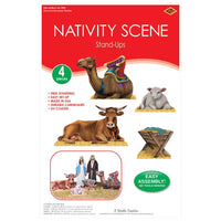Nativity Scene Stand-Up Decorations (4-Pack)