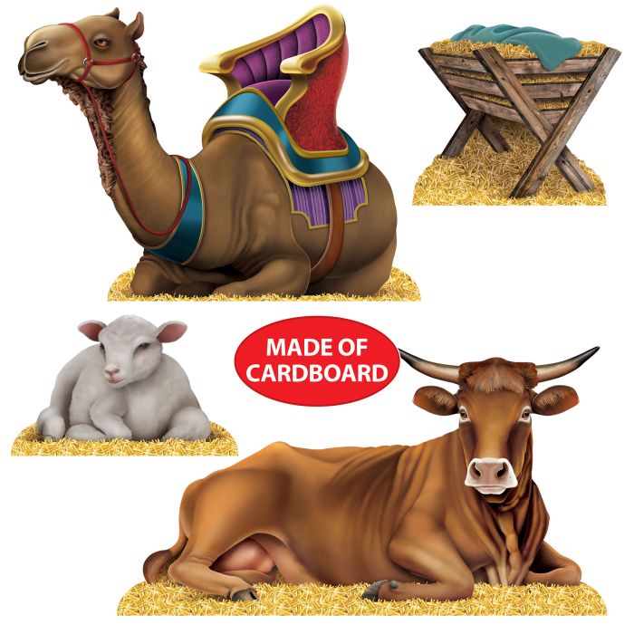 Nativity Scene Stand-Ups (4 per package)