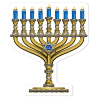 Menorah Stand-Up Decoration Decoration - Bulk 4 Pack