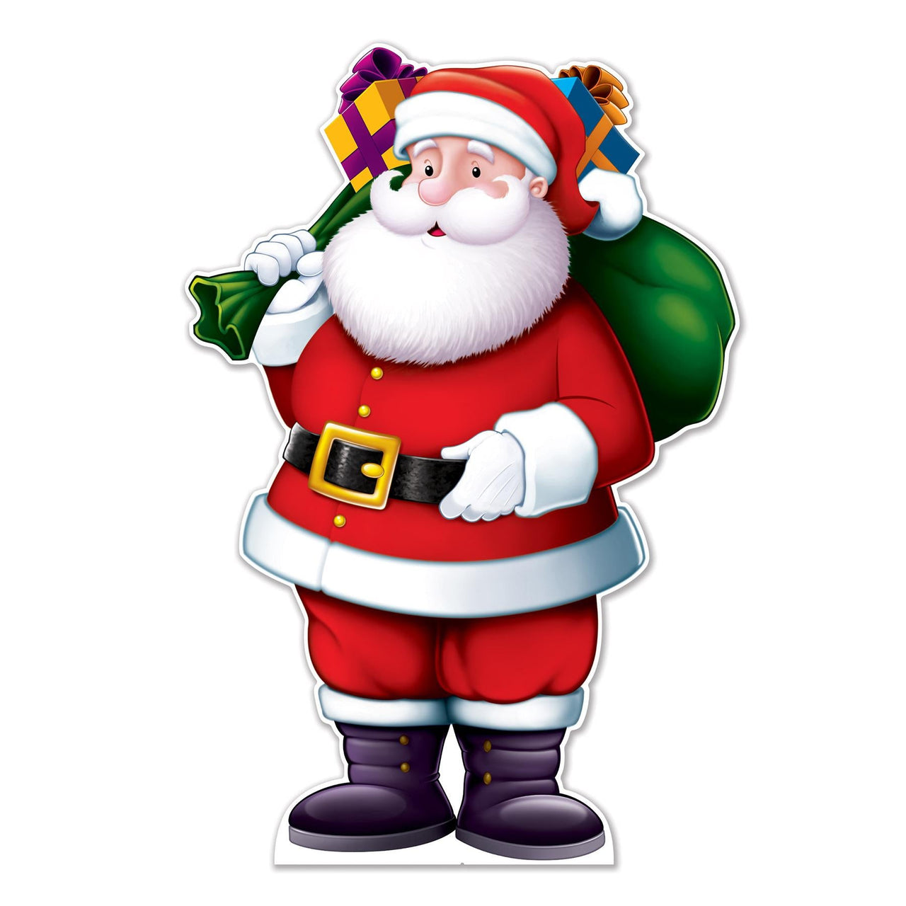 Santa Stand-Up Decoration - Bulk 4 Pack