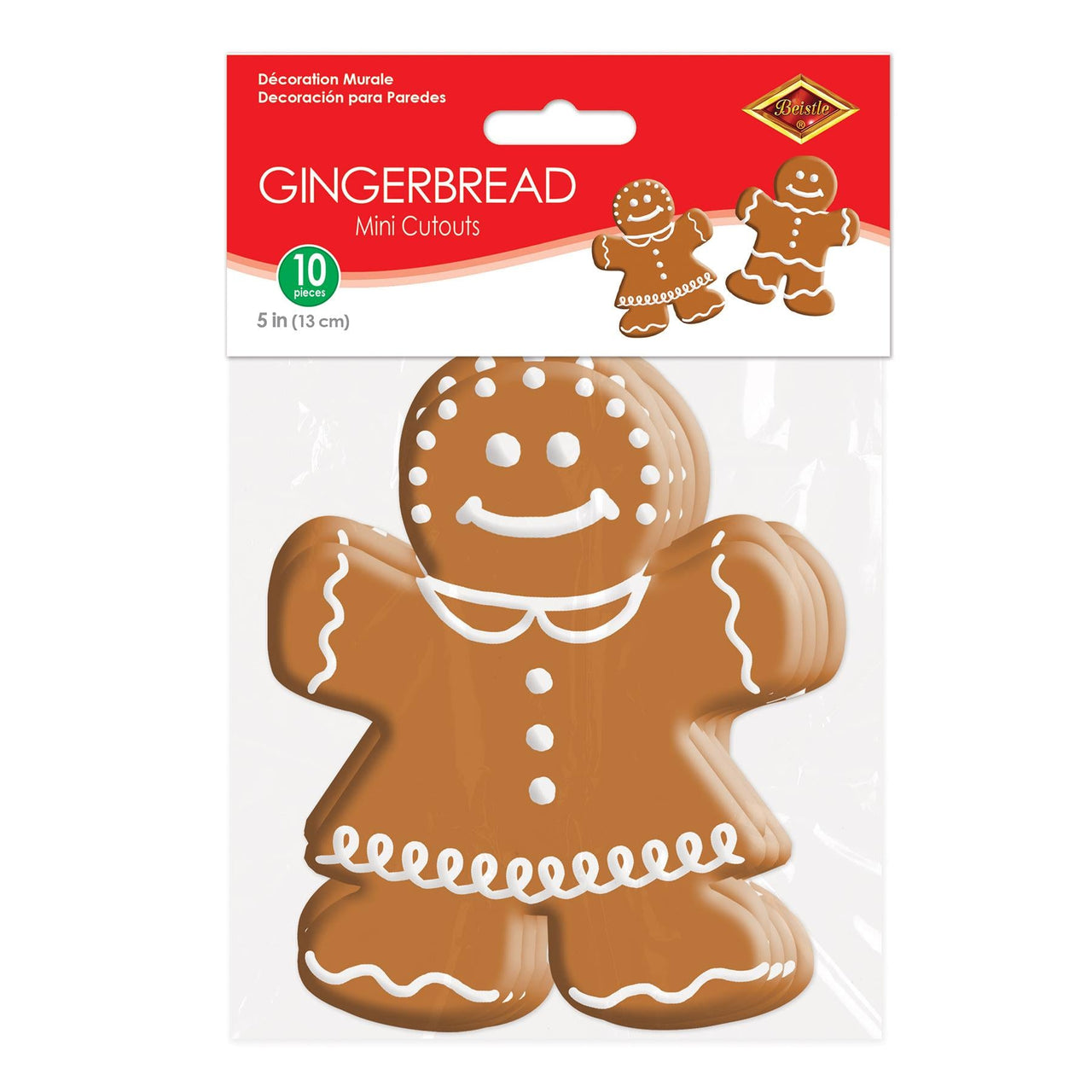 240 Pack Bulk Christmas Mini Gingerbread Cutouts