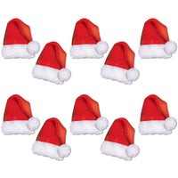 Christmas Mini Santa Hat Cutouts - Bulk 120 Pack