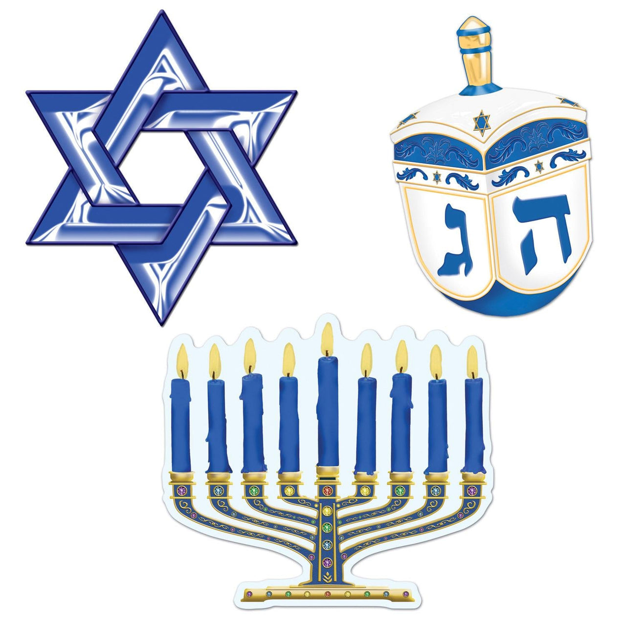 Hanukkah Cutouts - Bulk 36 Pack