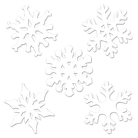 Christmas Mini Snowflake Cutouts - Bulk 240 Pack