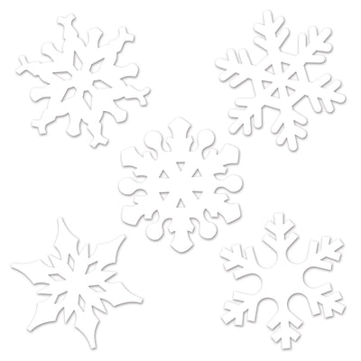 Christmas Mini Snowflake Cutouts - Bulk 240 Pack