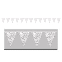 Christmas Snowflake Pennant Banner - Bulk 12 Pack