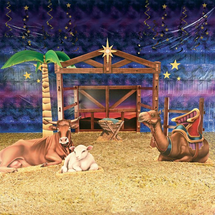 Nativity Scene Photo Prop Decoration Stand-Up