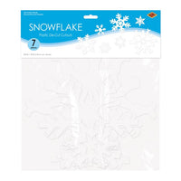 84 Piece Bulk Plastic Die-Cut Snowflakes
