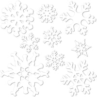 Christmas Snowflake Cutouts- White - Bulk/216 Cutouts